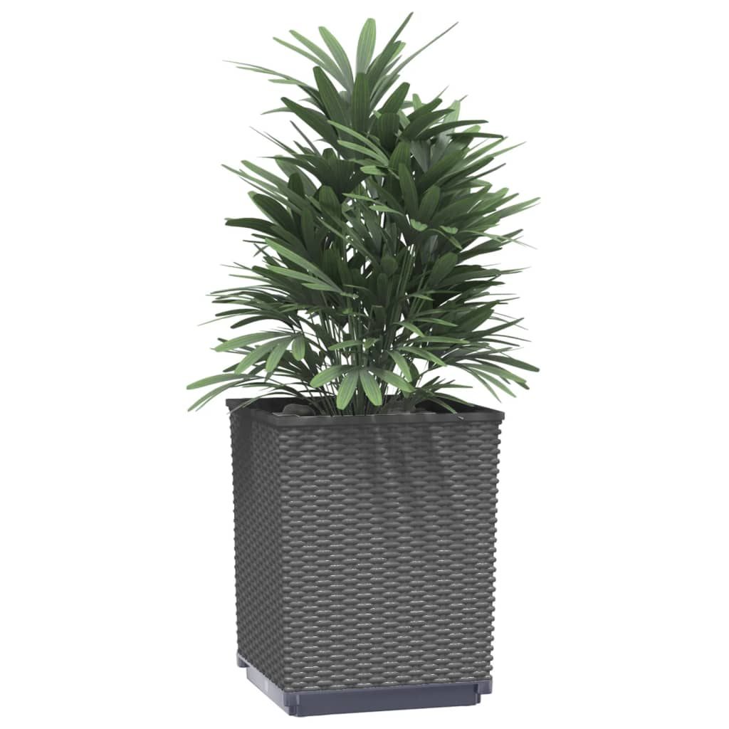 Sadilice 2 kom crne 30 x 30 x 37 cm od polipropilena