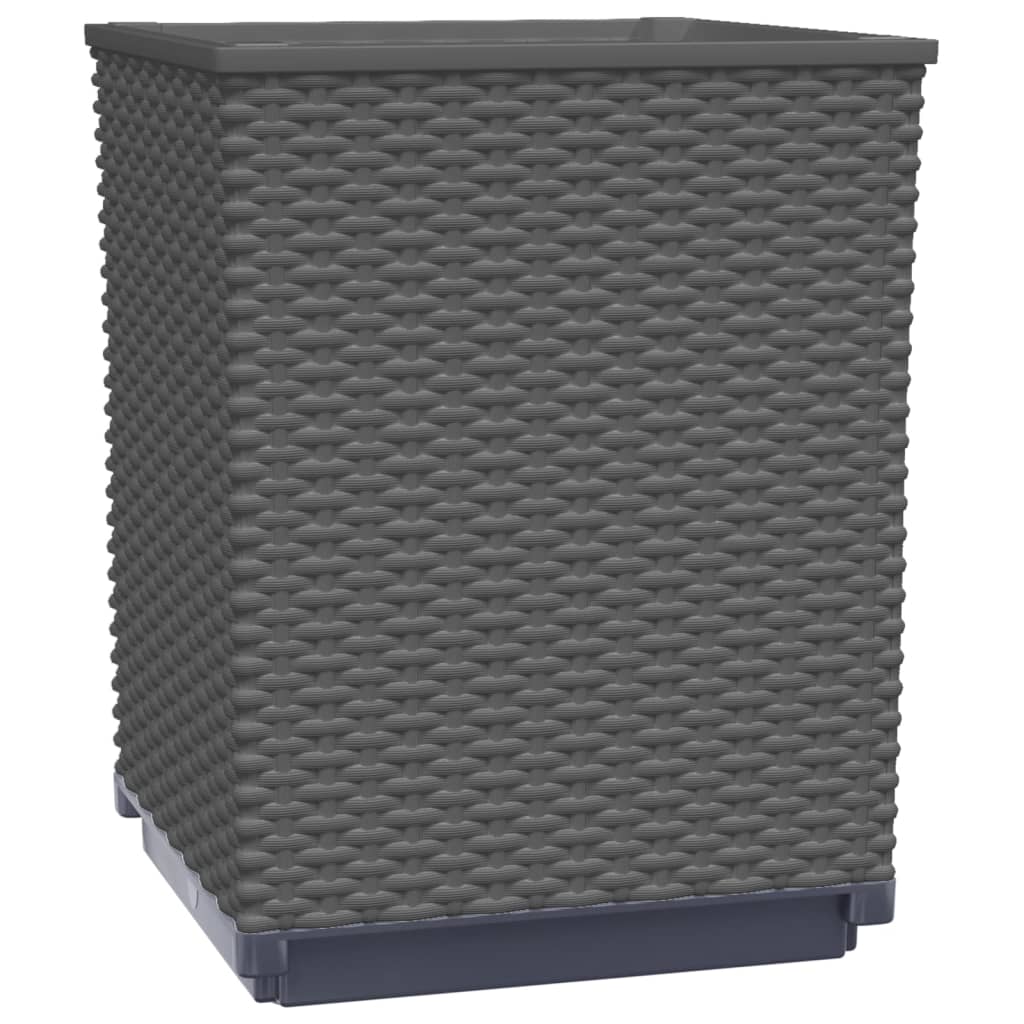 Sadilice 4 kom crne 30 x 30 x 37 cm od polipropilena