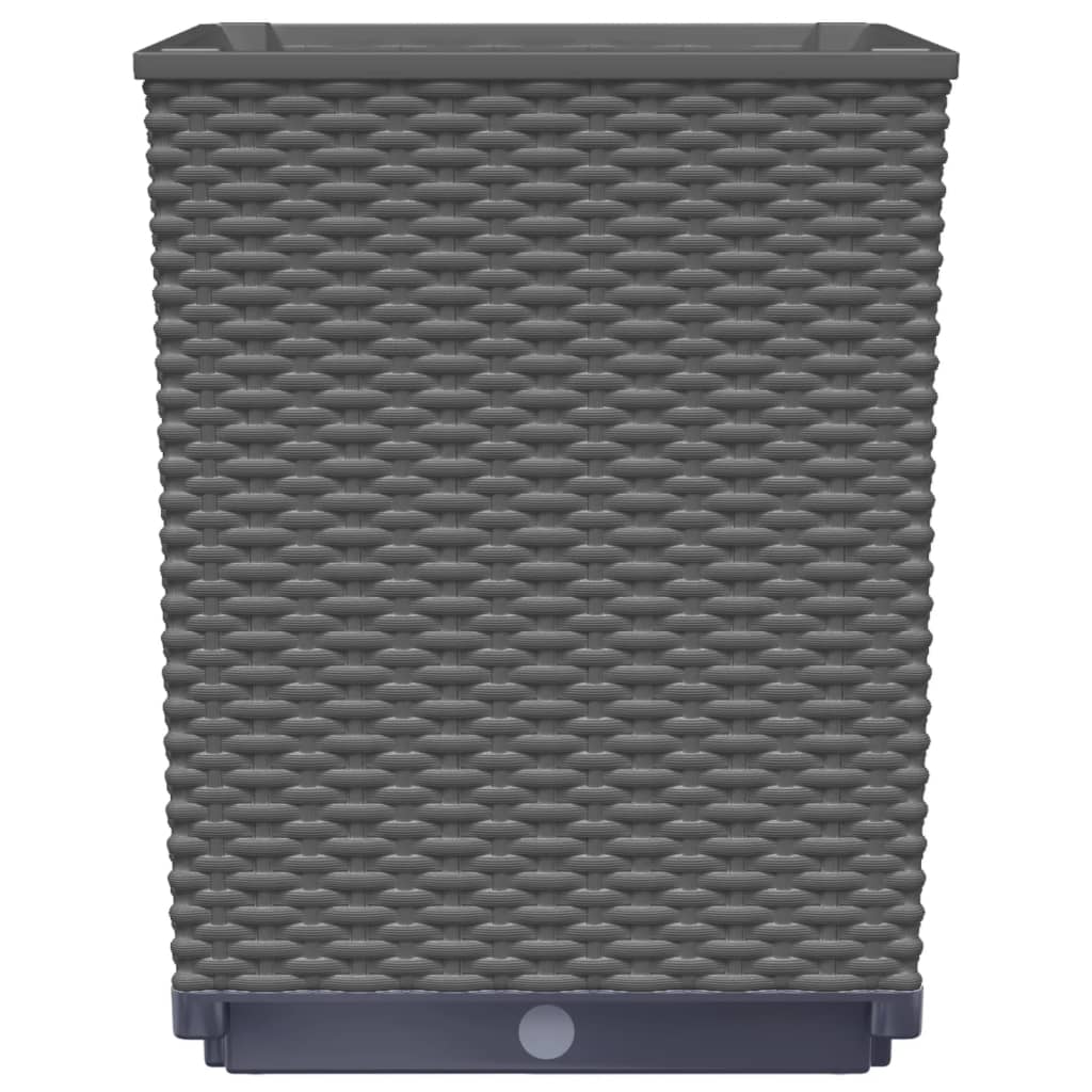 Sadilice 4 kom crne 30 x 30 x 37 cm od polipropilena