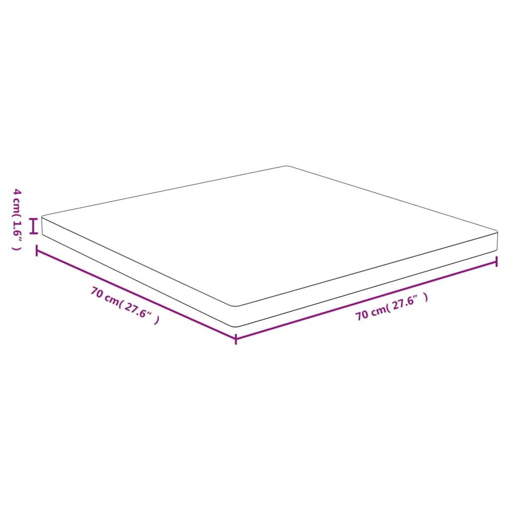 Stolna ploča 70x70x4cm od bambusa
