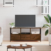 TV ormarić boja smeđeg hrasta 102x33x45 cm od drva i željeza