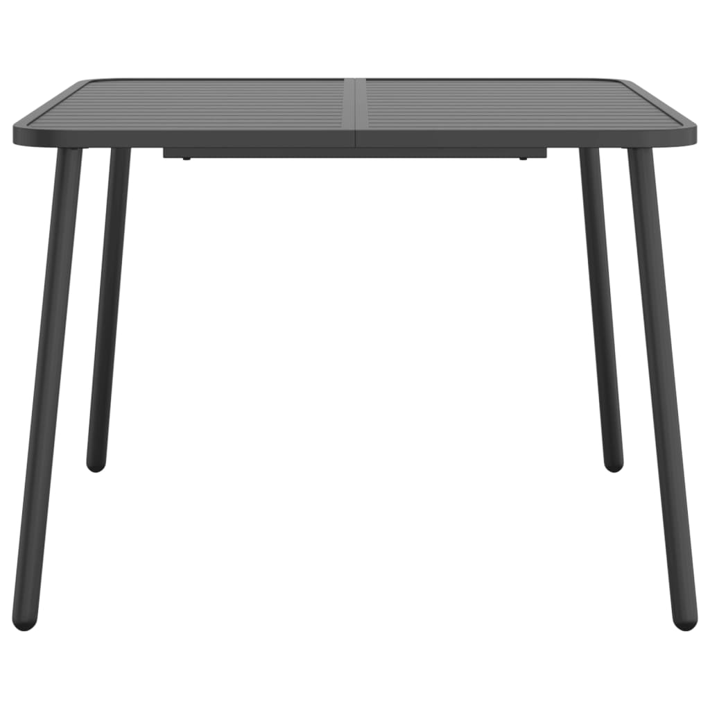 Vrtni stol antracit 100x100x71 cm čelični