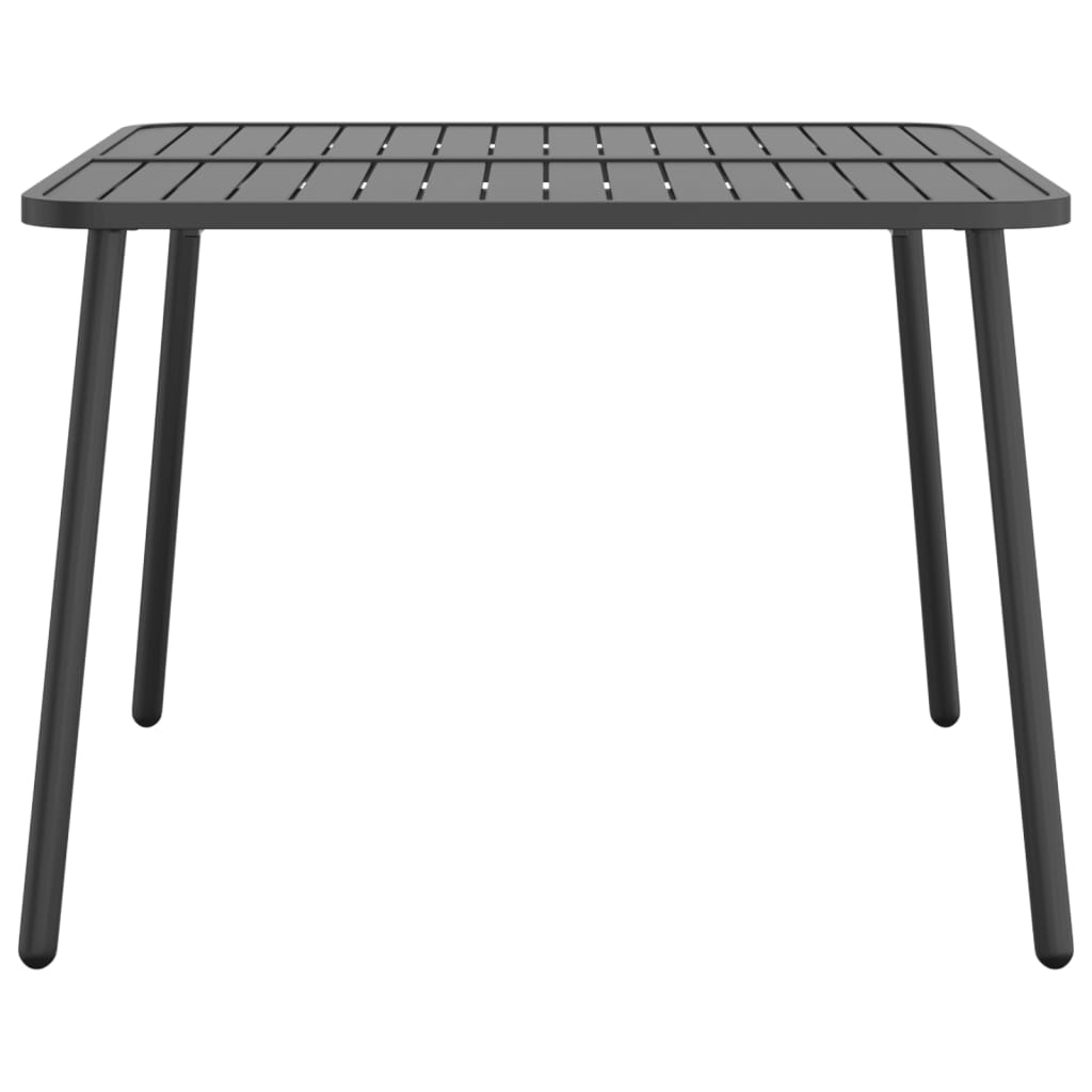 Vrtni stol antracit 100x100x71 cm čelični