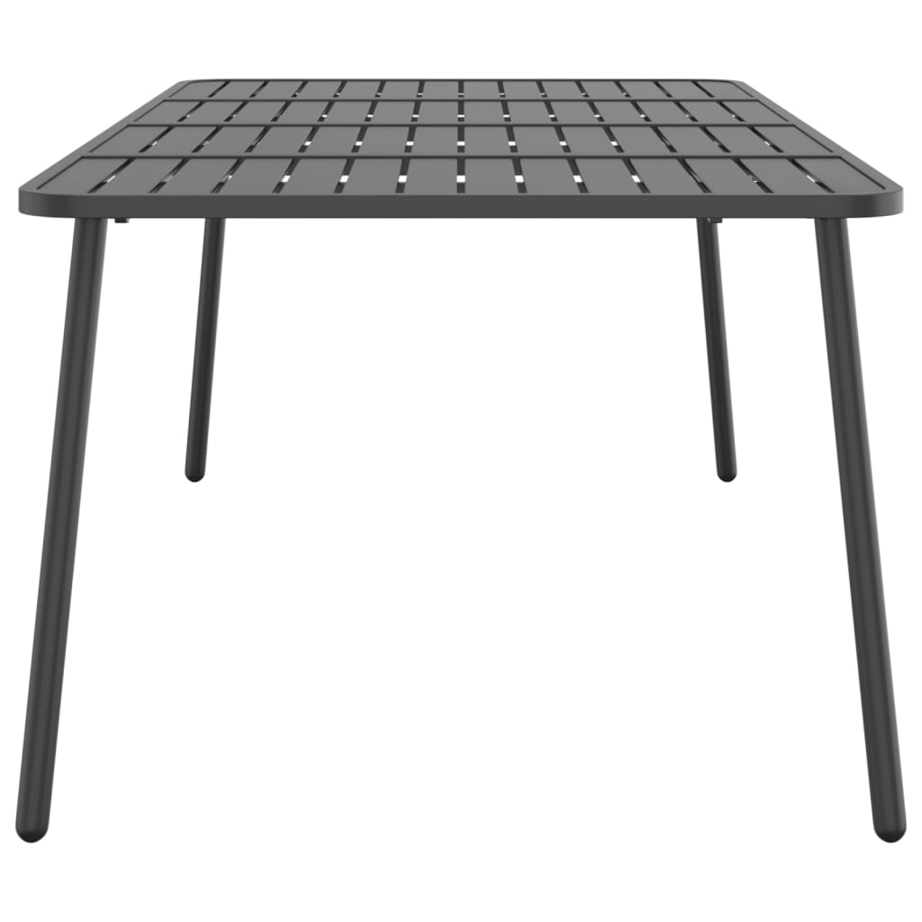 Vrtni stol antracit 200x100x71 cm čelični