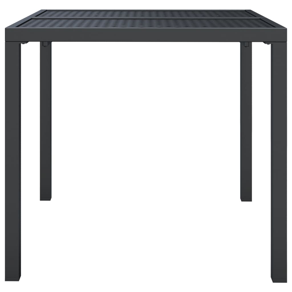Vrtni stol antracit 80 x 80 x 72 cm čelični