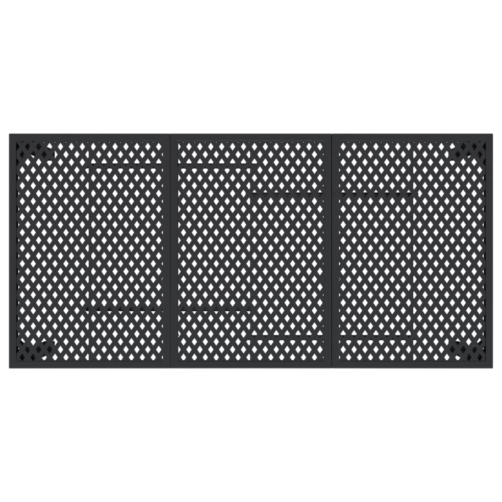 Vrtni stol antracit 165x80x72 cm čelični