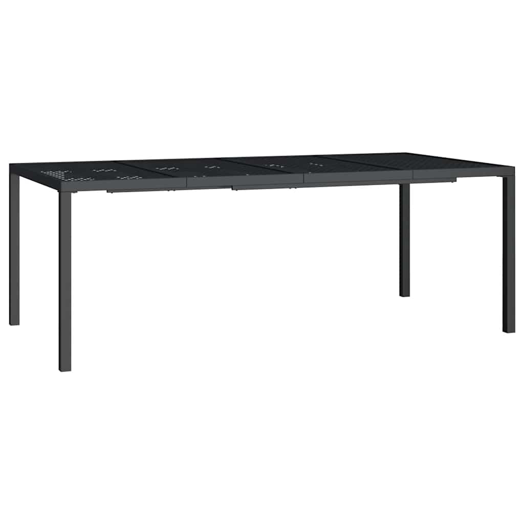 Vrtni stol antracit 200x100x72 cm čelični