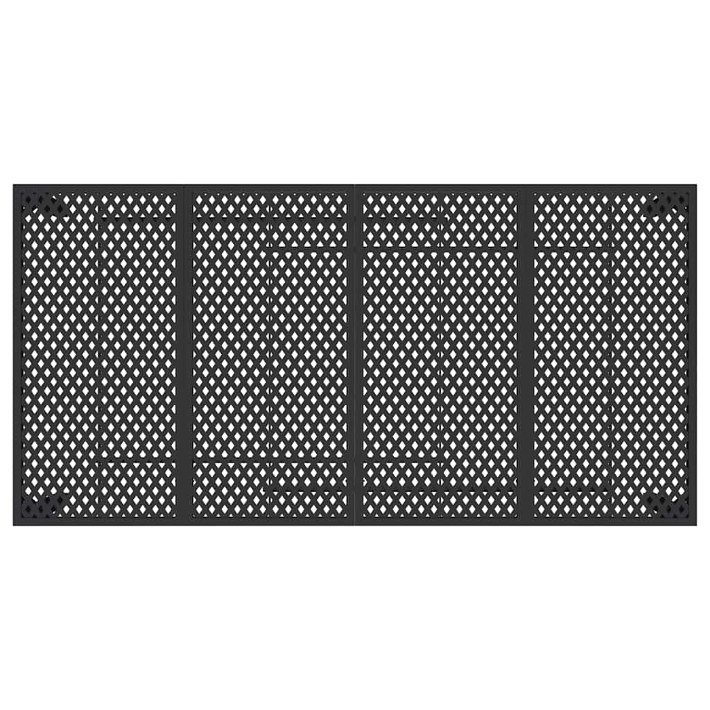 Vrtni stol antracit 200x100x72 cm čelični