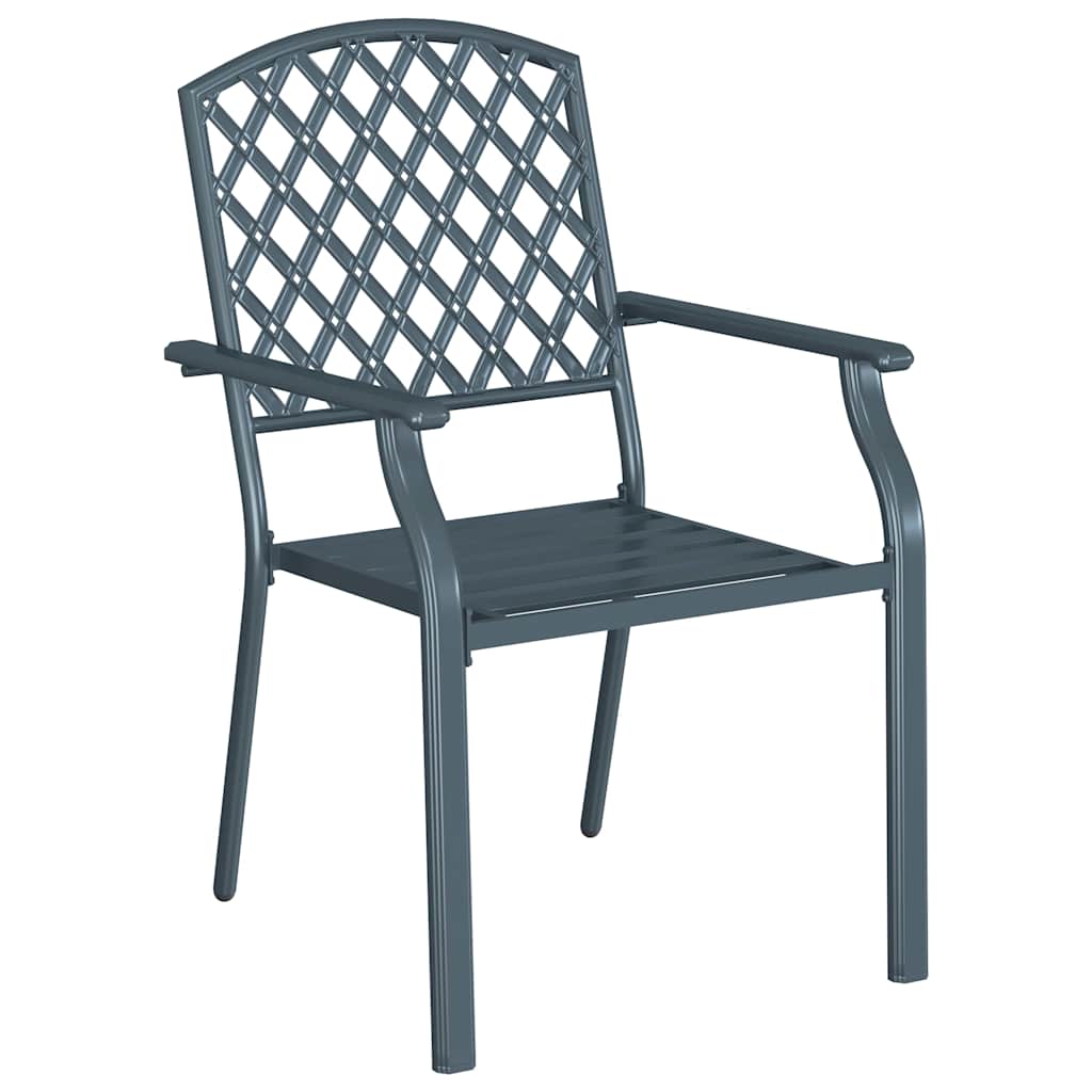 Vrtna stolica 2 pcs Antracit 56 x 65 x 89 cm Čelik
