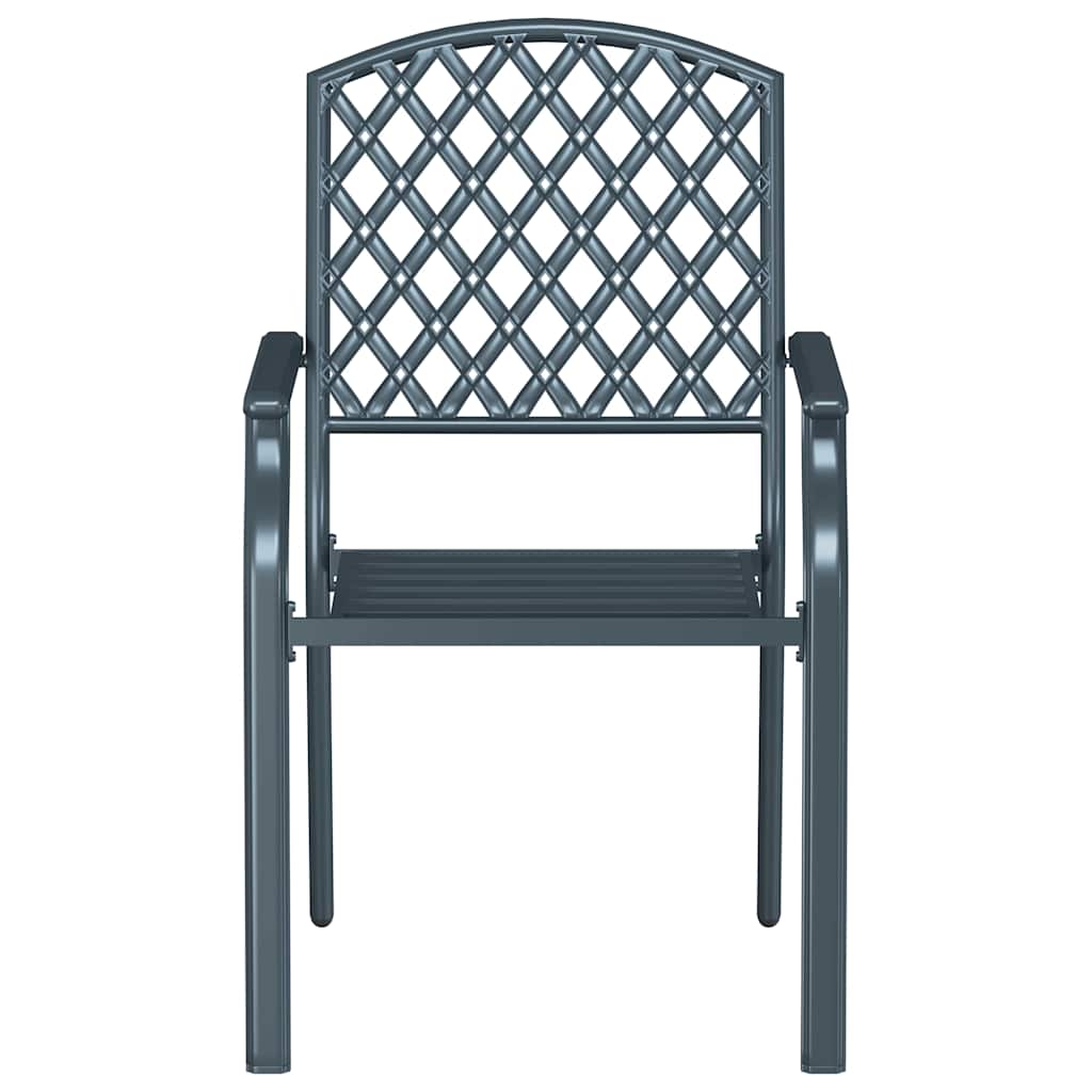 Vrtna stolica 2 pcs Antracit 56 x 65 x 89 cm Čelik