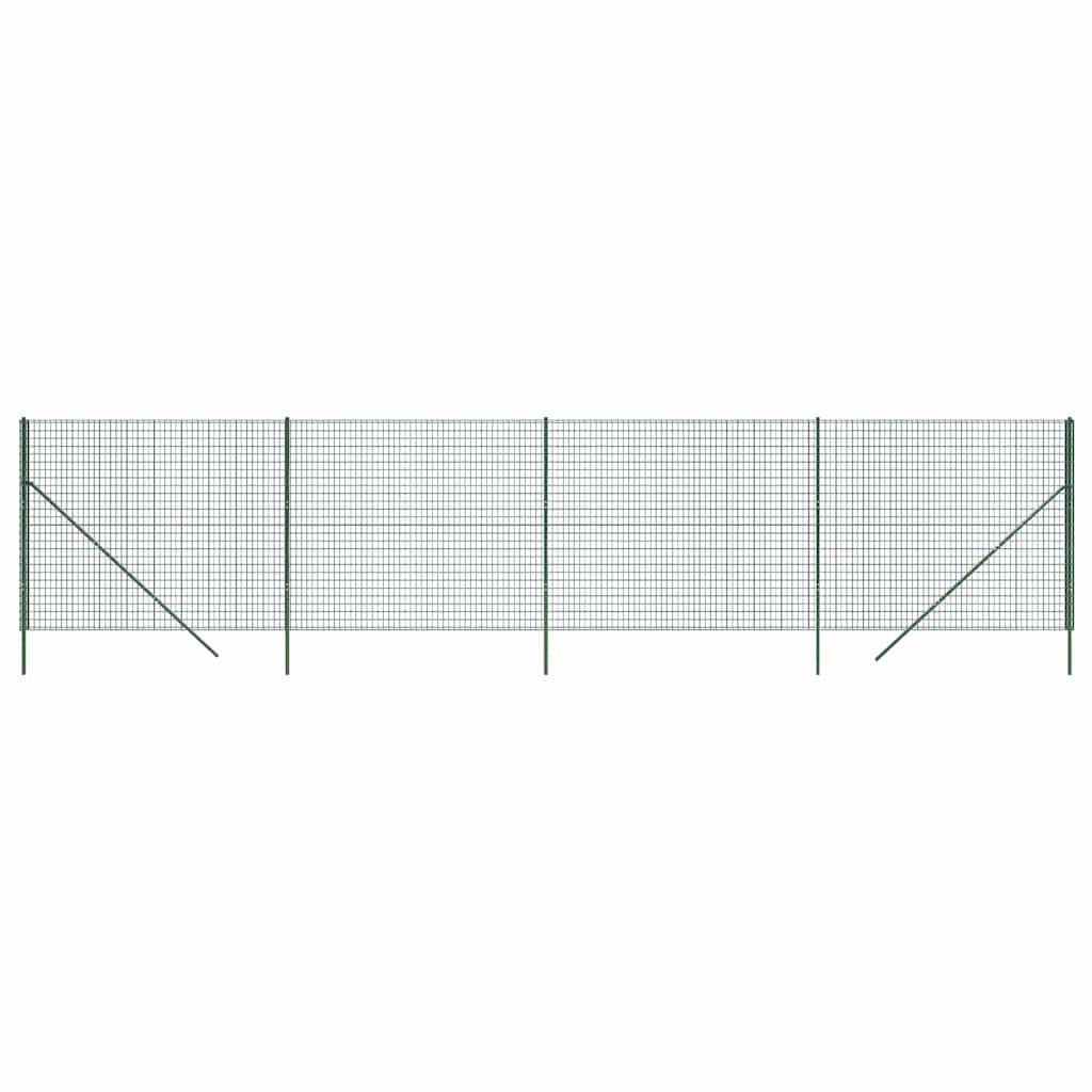 Ograda od žičane mreže zelena 1,8 x 10 m od pocinčanog čelika