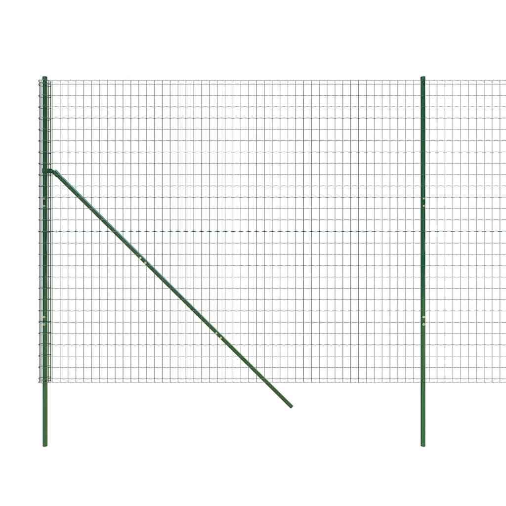 Ograda od žičane mreže zelena 1,8 x 10 m od pocinčanog čelika