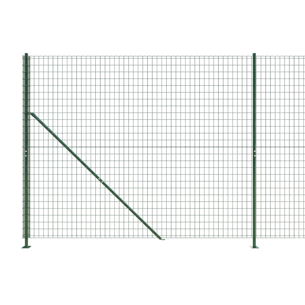 Ograda od žičane mreže s prirubnicom zelena 2x25 m