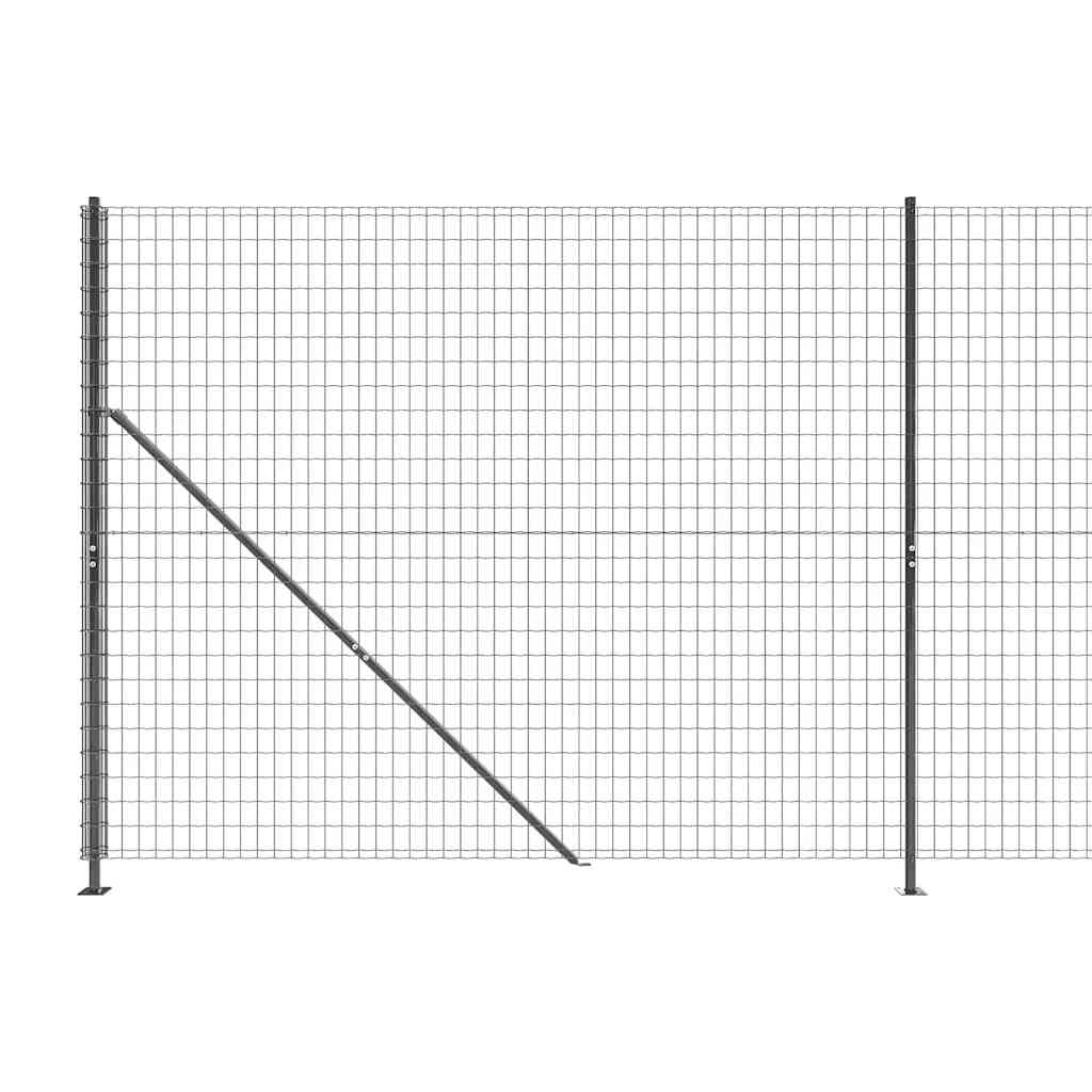 Ograda od žičane mreže s prirubnicom antracit 2x10 m