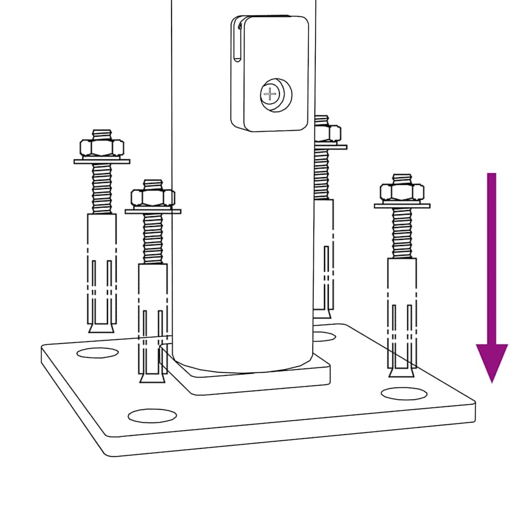 Ograda od žičane mreže s prirubnicom antracit 2,2x10 m