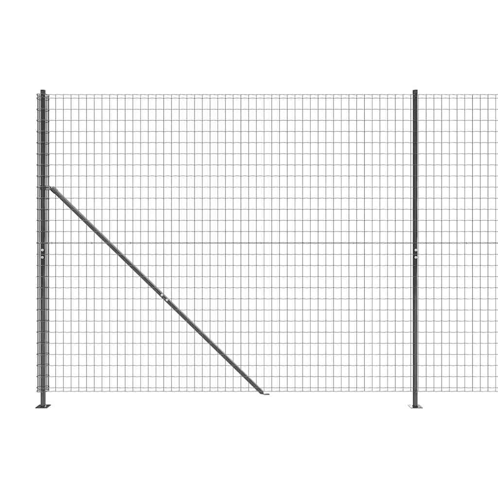 Ograda od žičane mreže s prirubnicom antracit 1,4 x 25 m