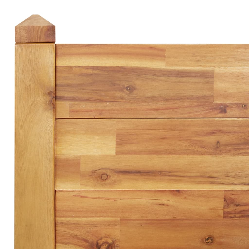 Povišena vrtna gredica 160x60x84 cm od masivnog bagremovog drva
