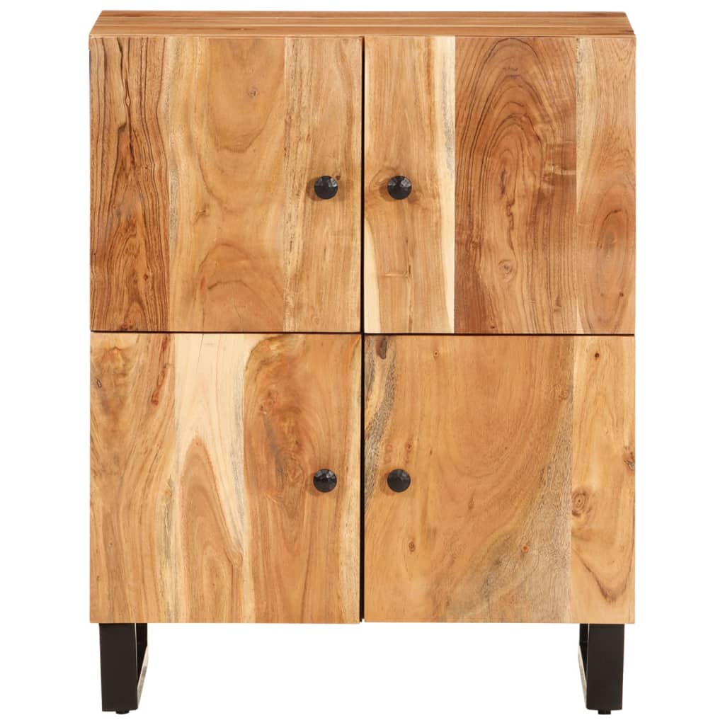 Komoda s 4 vrata 60 x 33 x 75 cm od masivnog bagremovog drva