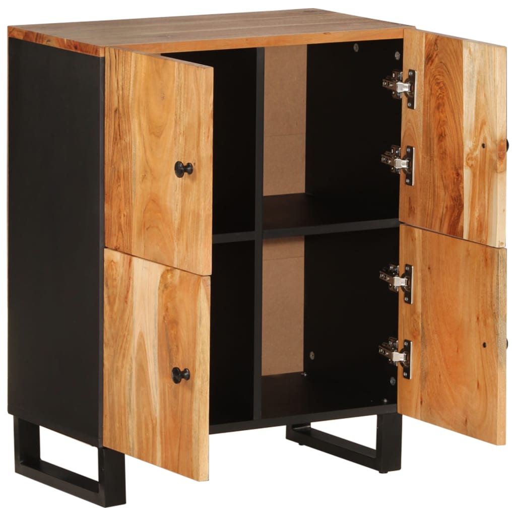 Komoda s 4 vrata 60 x 33 x 75 cm od masivnog bagremovog drva
