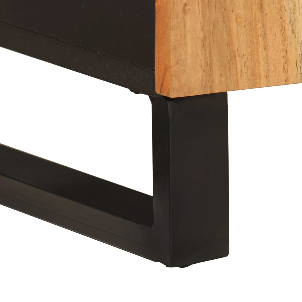 Komoda s 4 vrata 60 x 33 x 75 cm od masivnog bagremovog drva