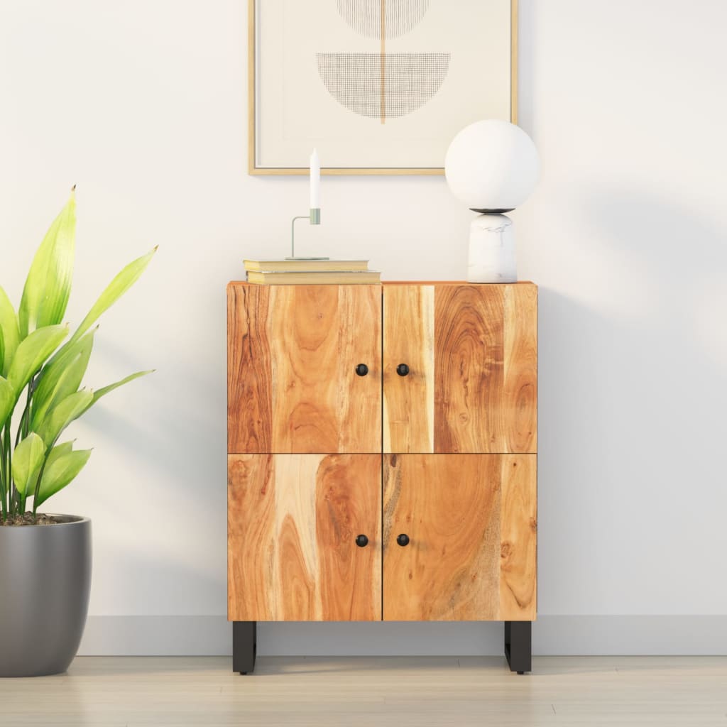 Komoda s 4 vrata 60 x 33 x 75 cm od masivnog bagremovog drva