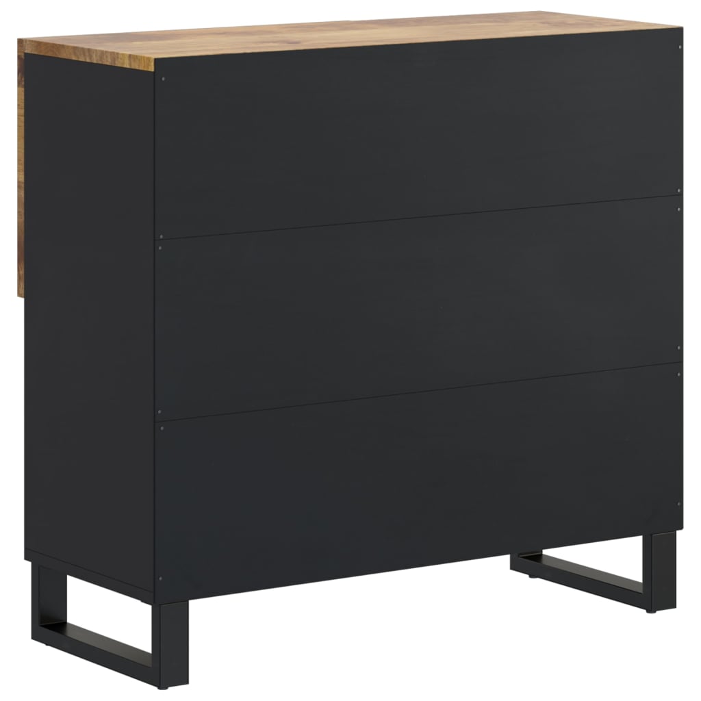 Komoda s 2 vrata 80 x 33 x 75 cm od masivnog drva manga