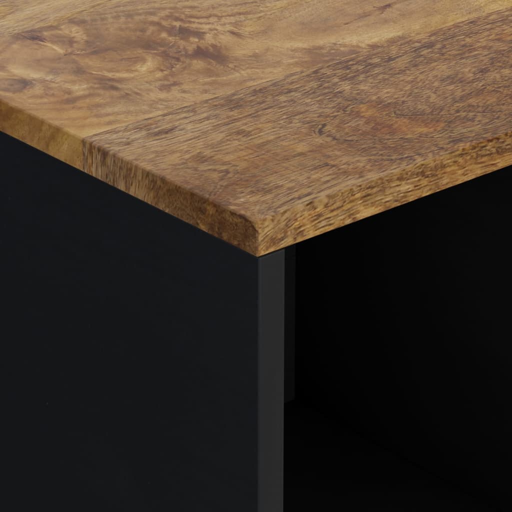 Komoda s 2 vrata 80 x 33 x 75 cm od masivnog drva manga