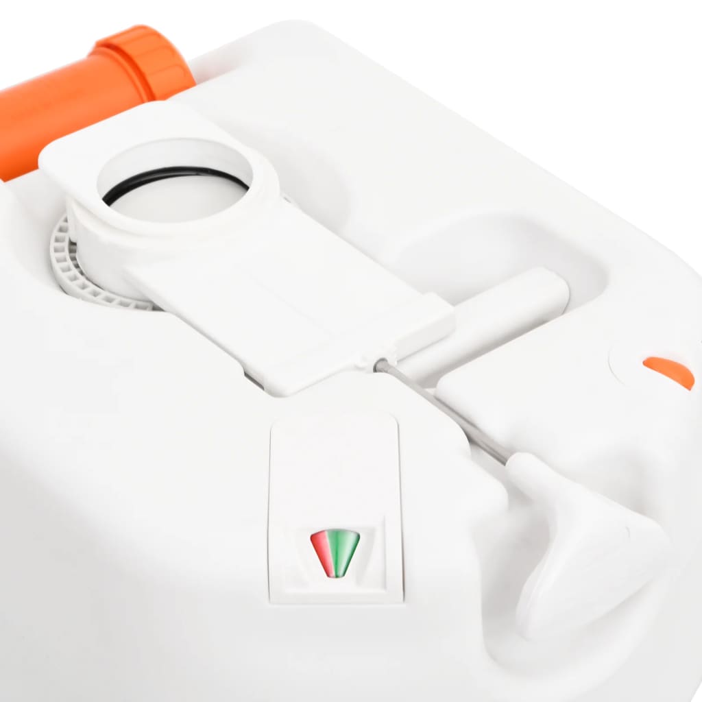 Ugrađeni toalet za kampiranje bijeli 24+17 L HDPE i čelik