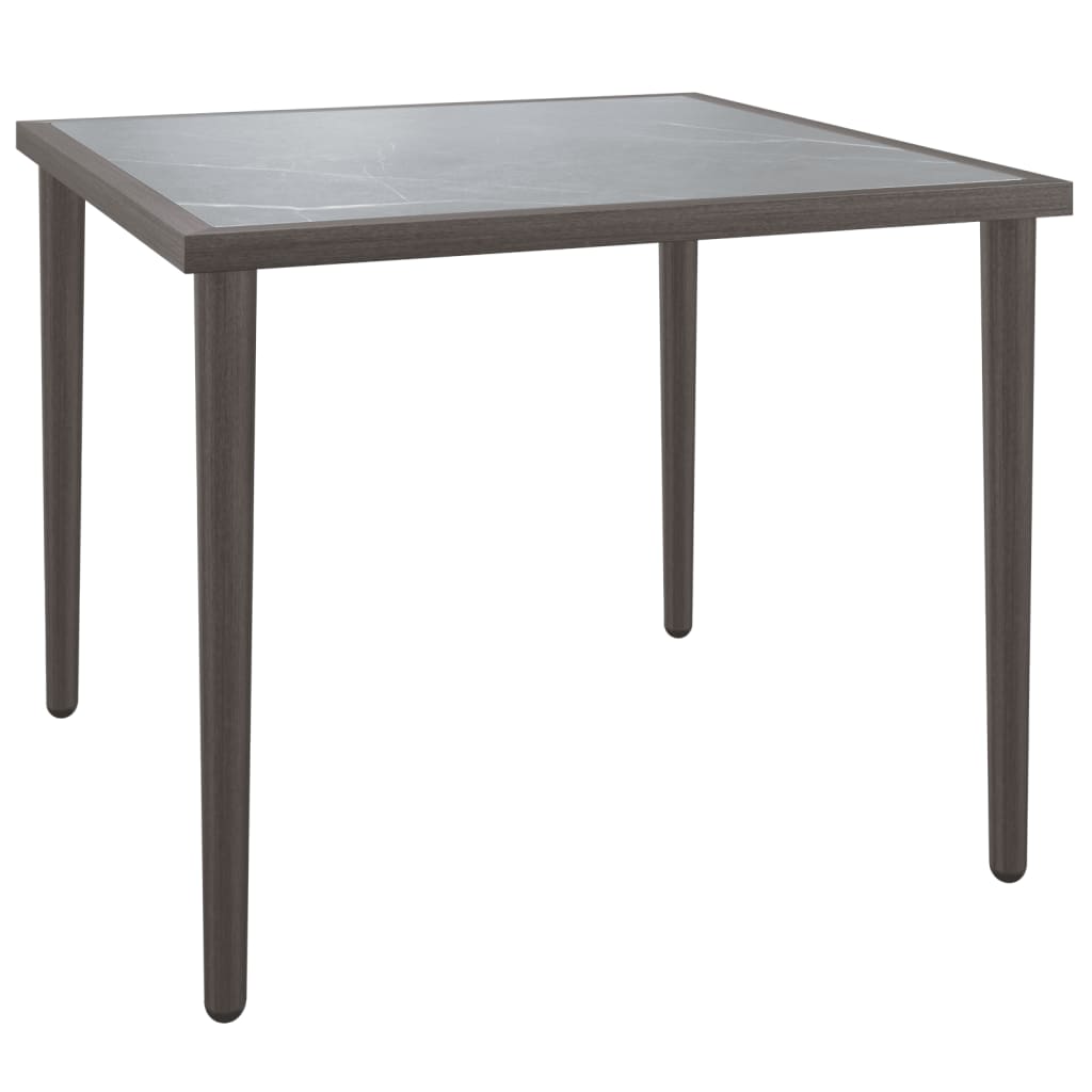 Vrtni stol sivi 48 x 48 x 37 cm čelični