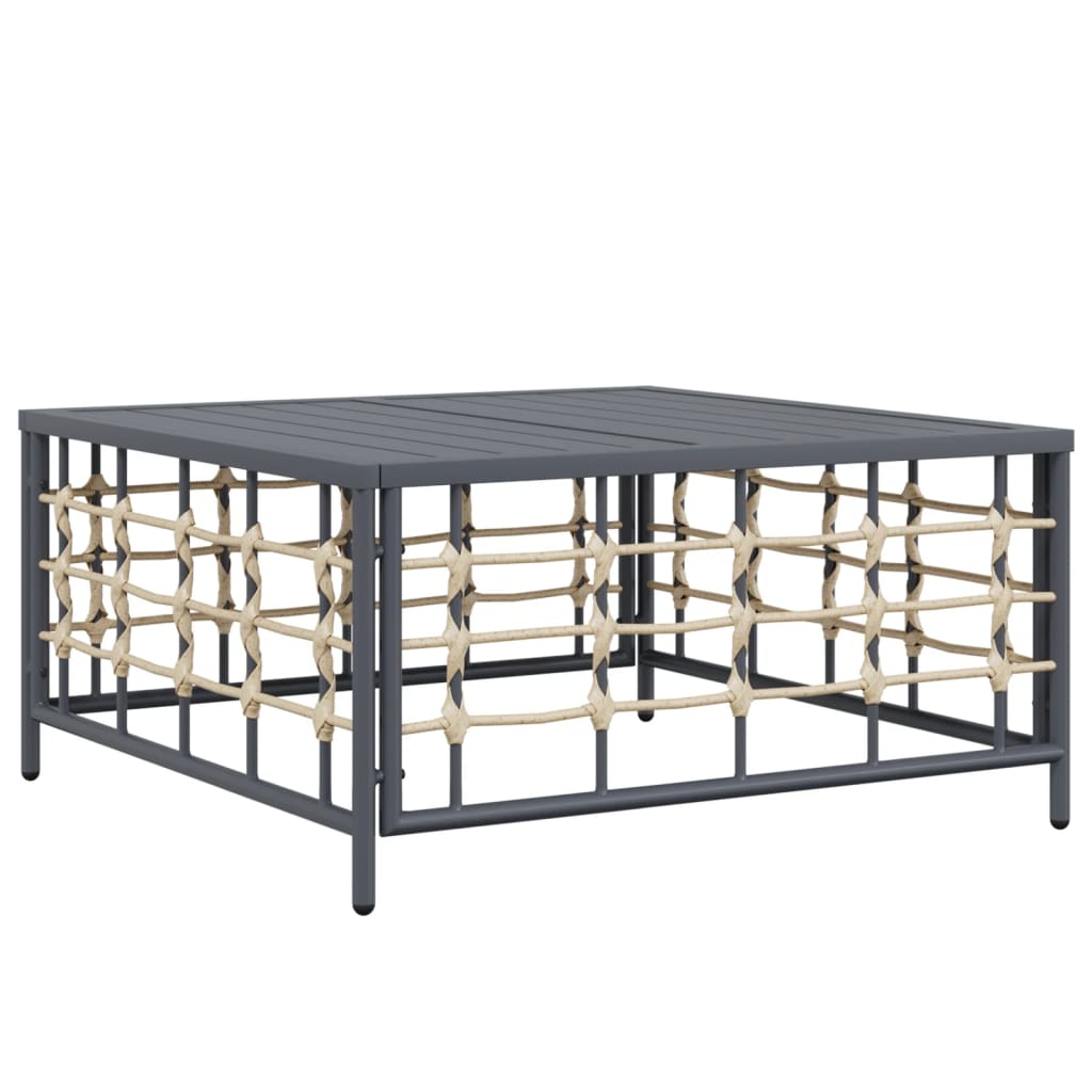 Vrtni stol antracit 70 x 70 x 34 cm od poliratana