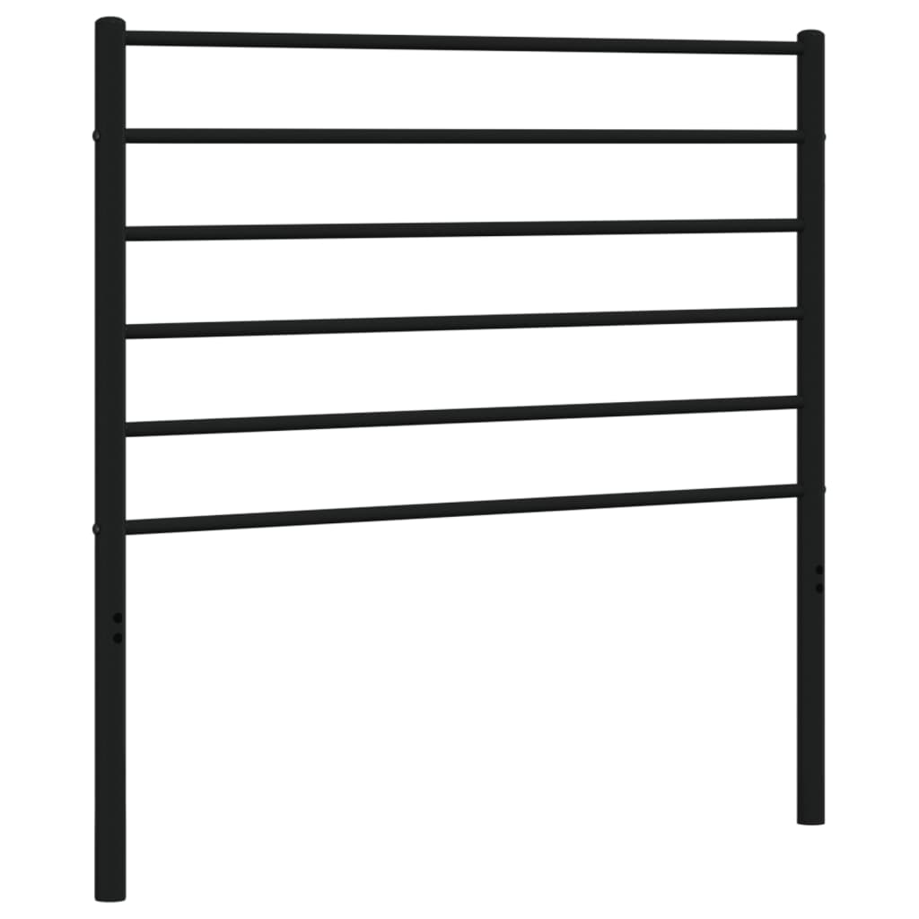 Metalno zamjensko uzglavlje crno 80 cm