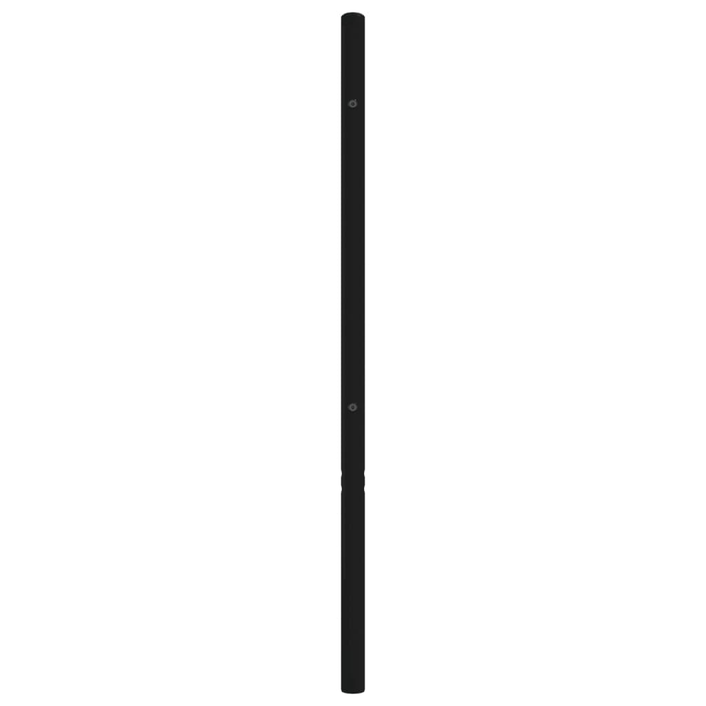 Metalno zamjensko uzglavlje crno 80 cm