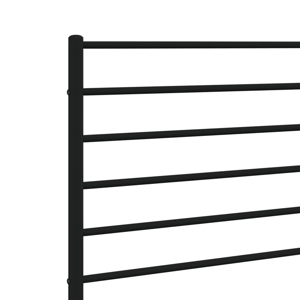 Metalno zamjensko uzglavlje crno 80 cm