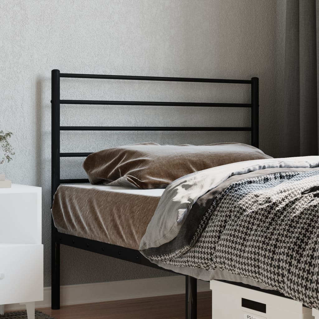 Metalno zamjensko uzglavlje crno 80 cm