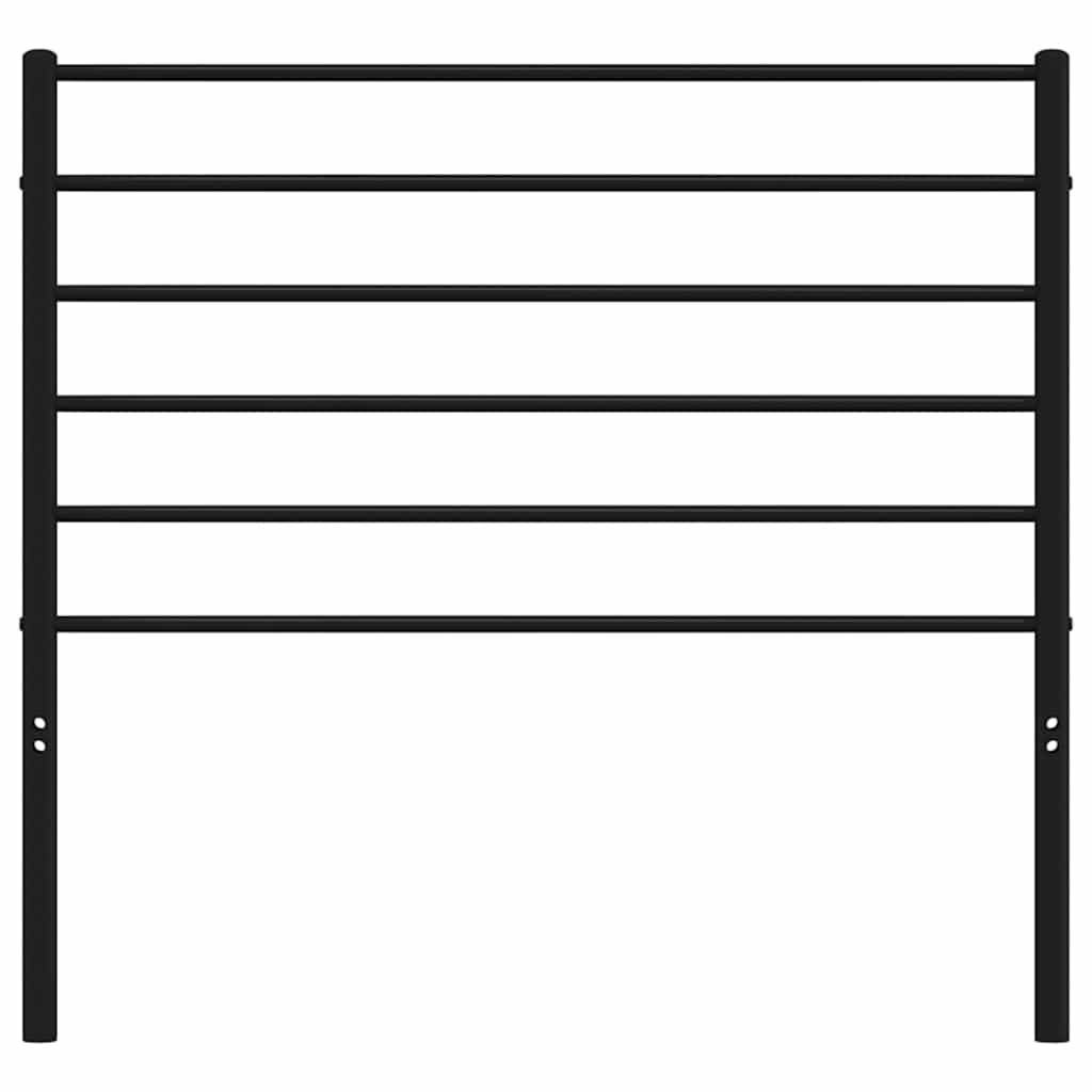 Metalno zamjensko uzglavlje crno 90 cm