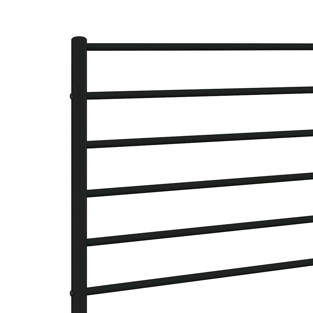 Metalno zamjensko uzglavlje crno 90 cm