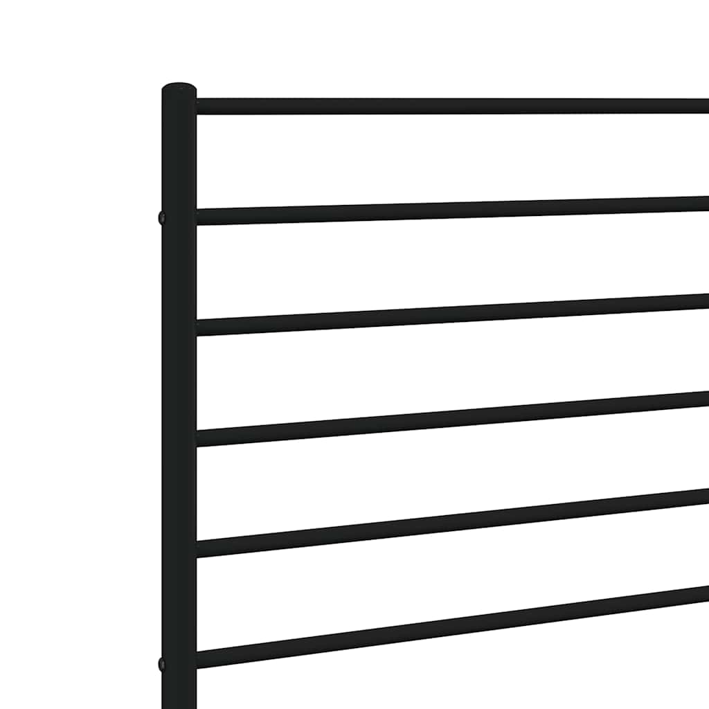 Metalno zamjensko uzglavlje crno 100 cm