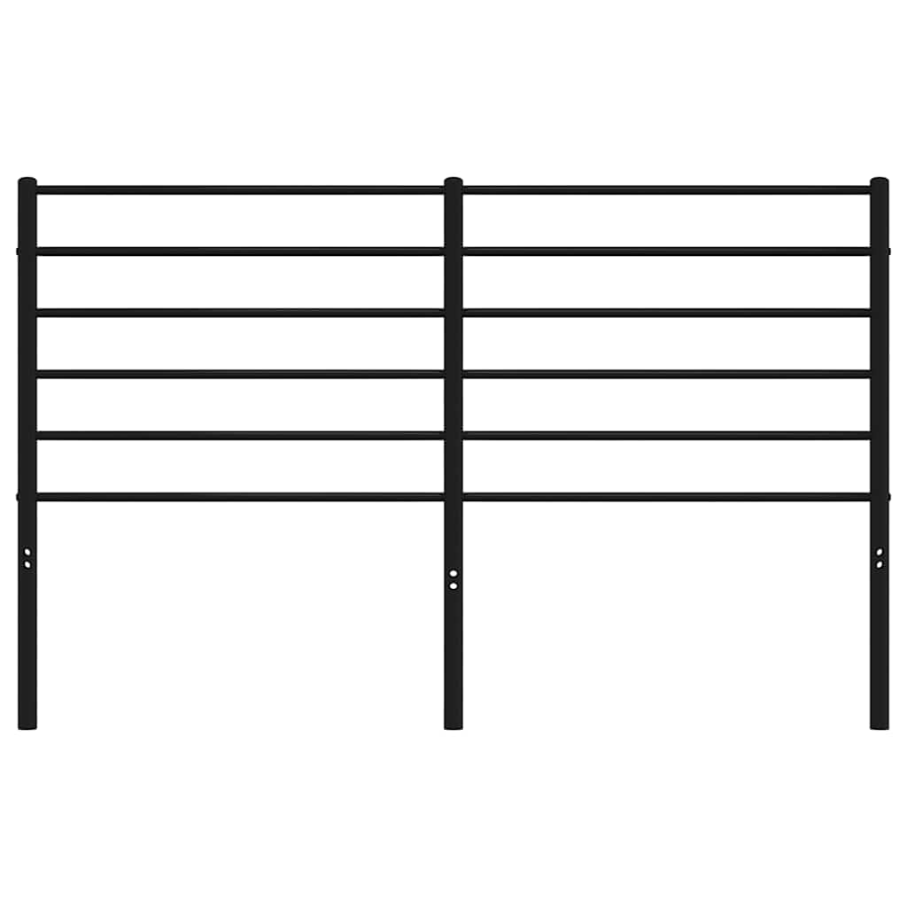 Metalno zamjensko uzglavlje crno 135 cm