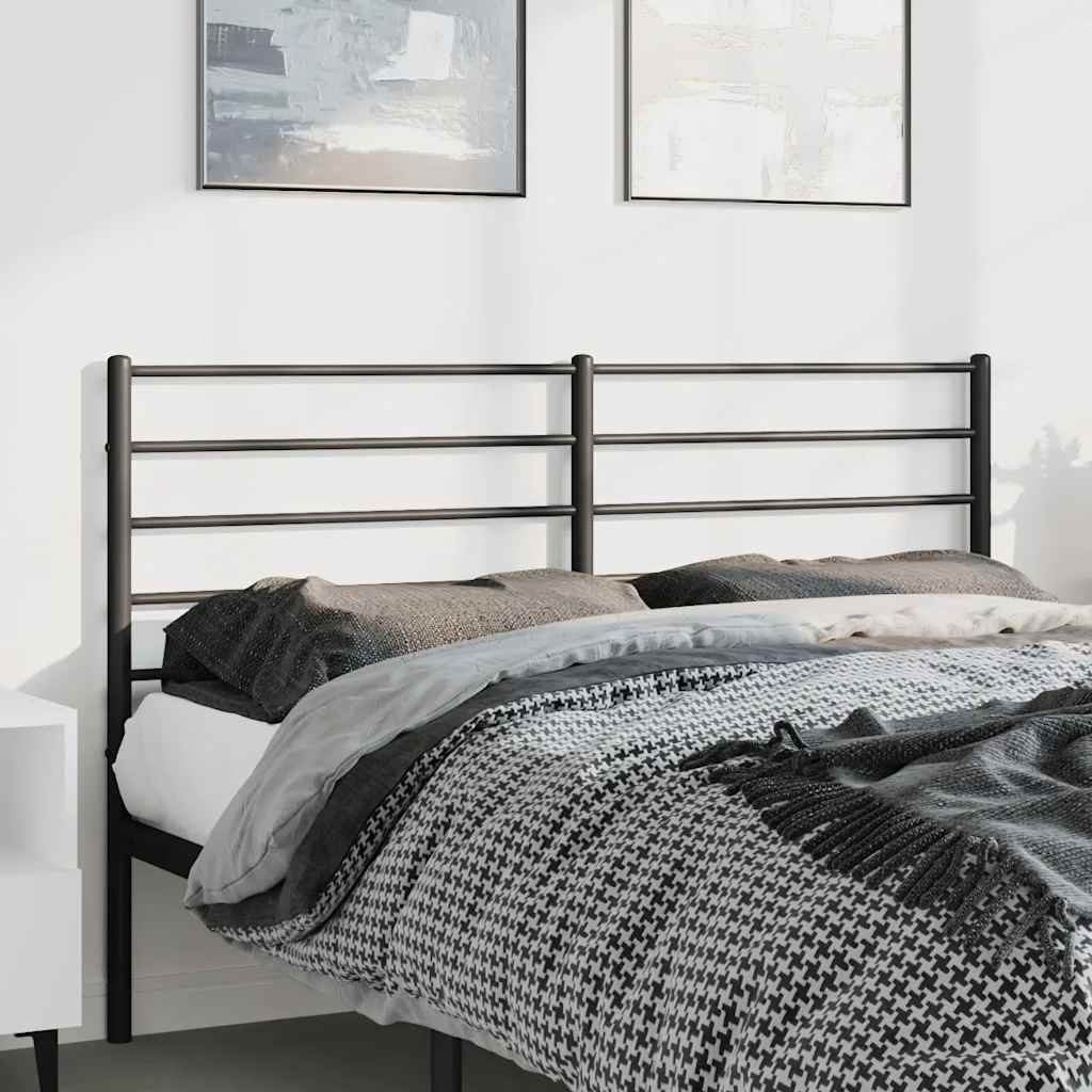 Metalno zamjensko uzglavlje crno 135 cm