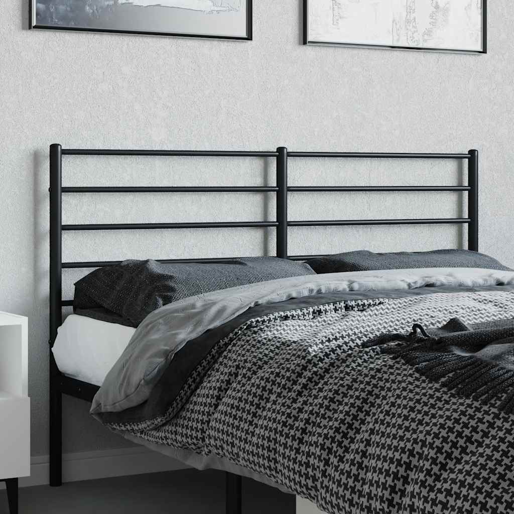 Metalno zamjensko uzglavlje crno 160 cm