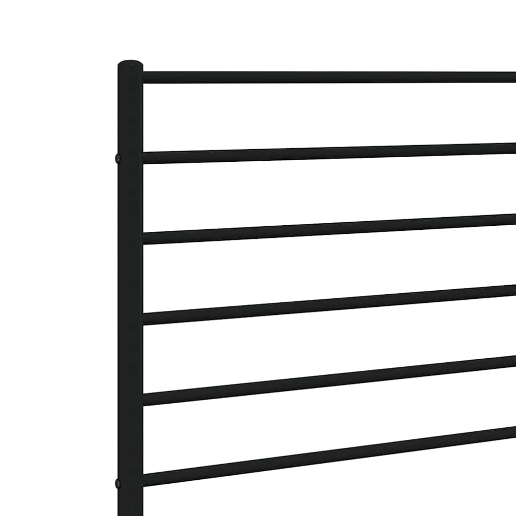Metalno zamjensko uzglavlje crno 160 cm