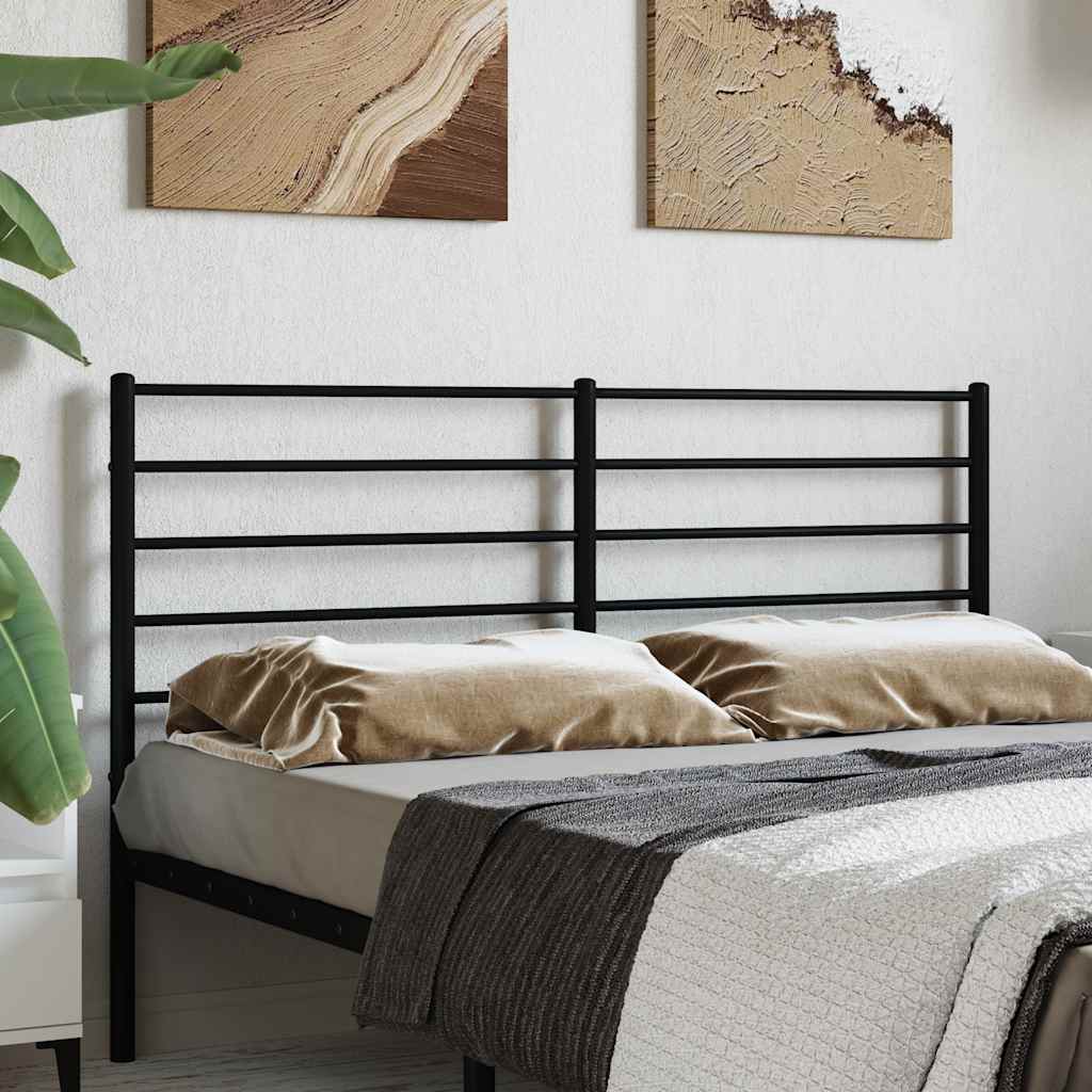 Metalno zamjensko uzglavlje crno 160 cm