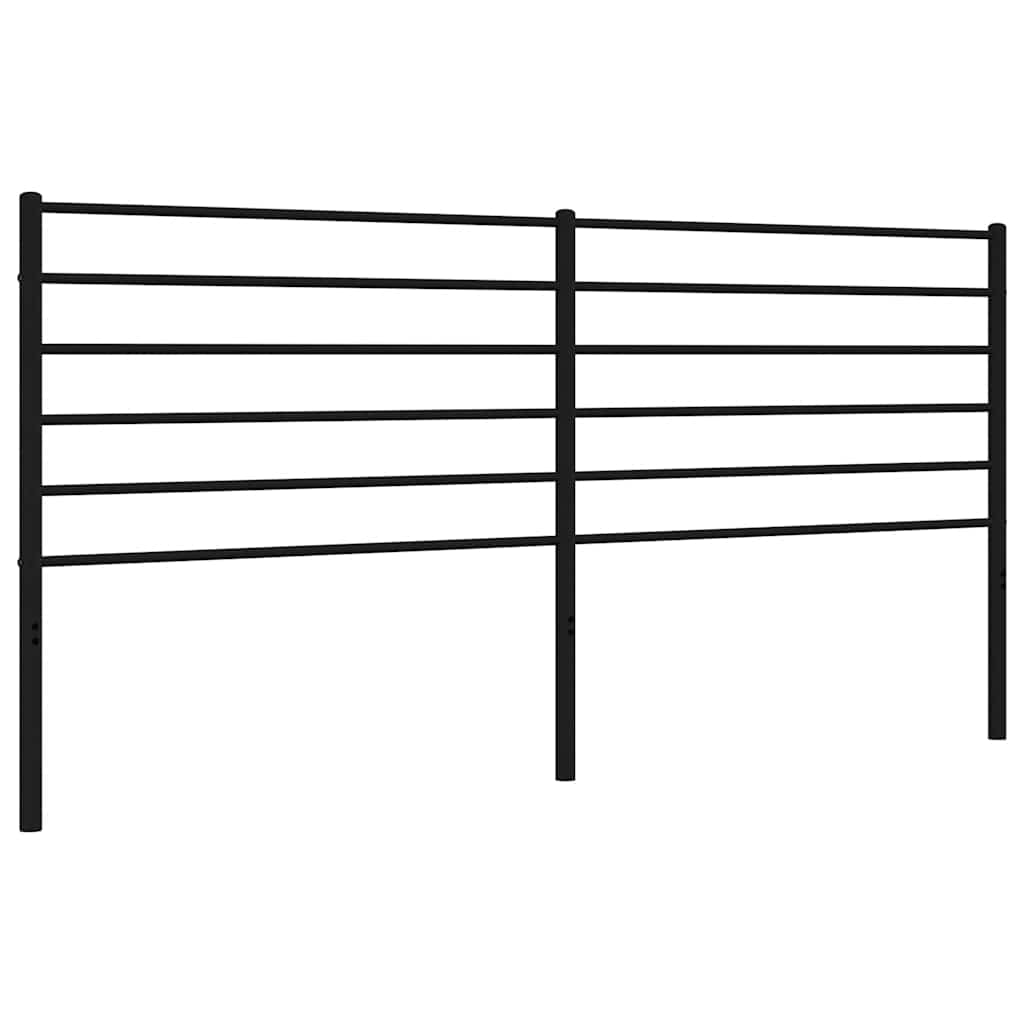 Metalno zamjensko uzglavlje crno 180 cm