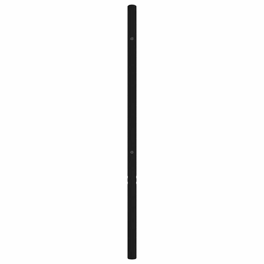 Metalno zamjensko uzglavlje crno 180 cm