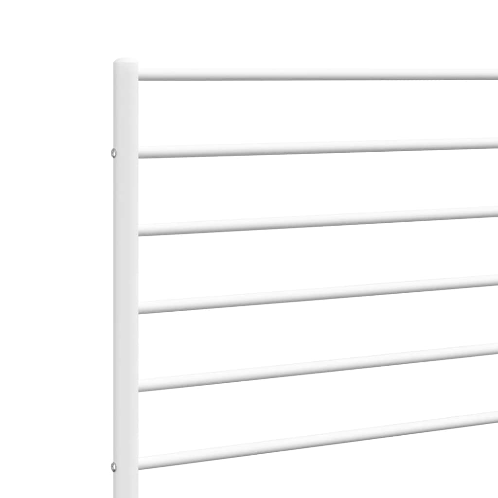 Metalno zamjensko uzglavlje bijelo 100 cm