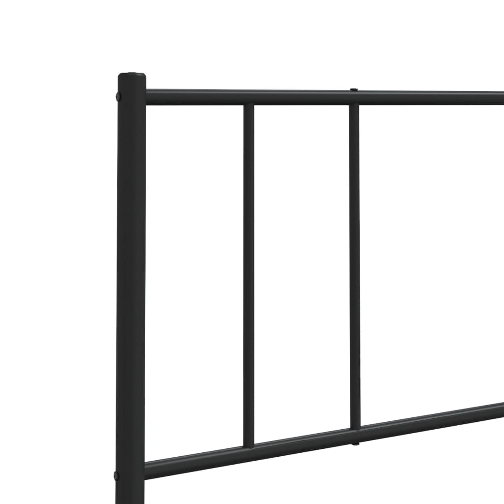 Metalno zamjensko uzglavlje crno 80 cm