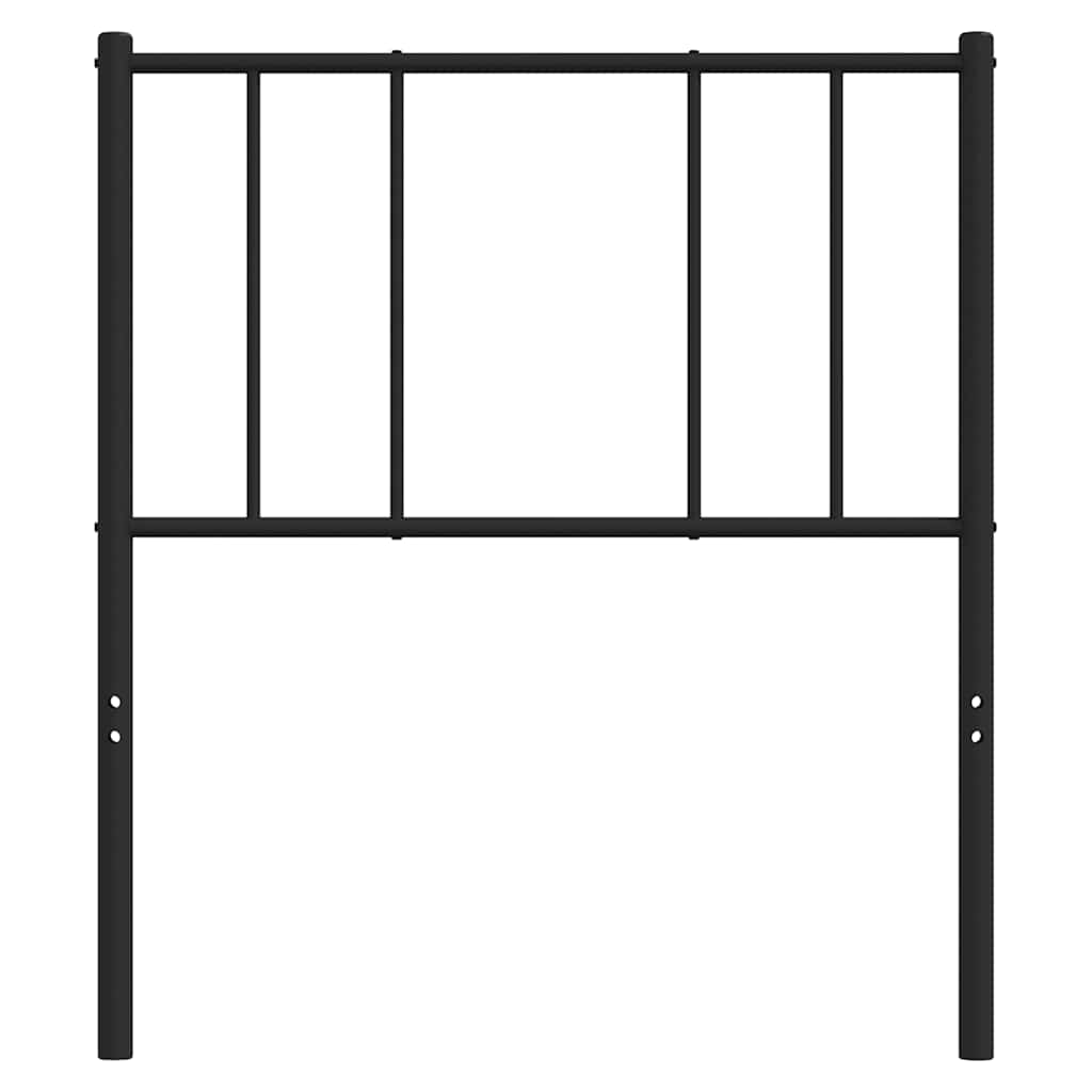 Metalno zamjensko uzglavlje crno 90 cm