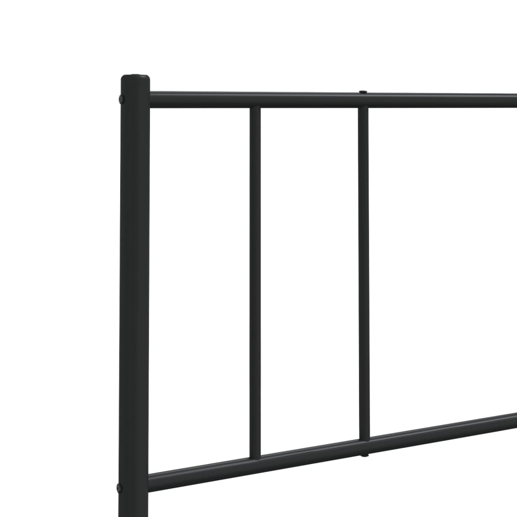 Metalno zamjensko uzglavlje crno 107 cm