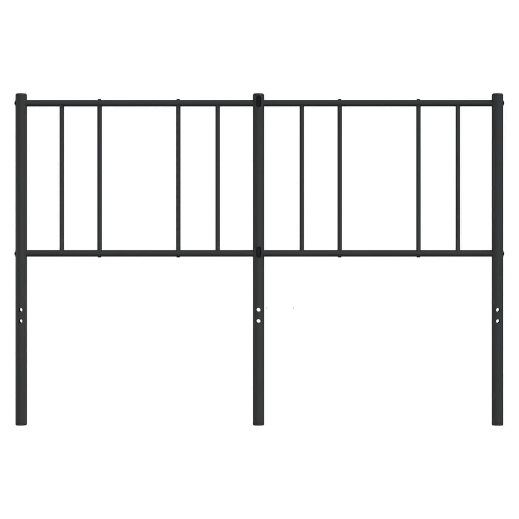 Metalno zamjensko uzglavlje crno 135 cm