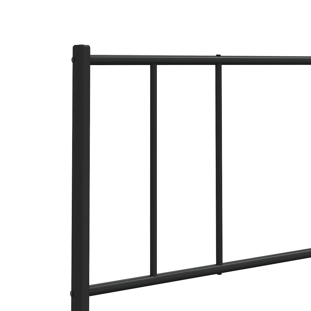 Metalno zamjensko uzglavlje crno 140 cm